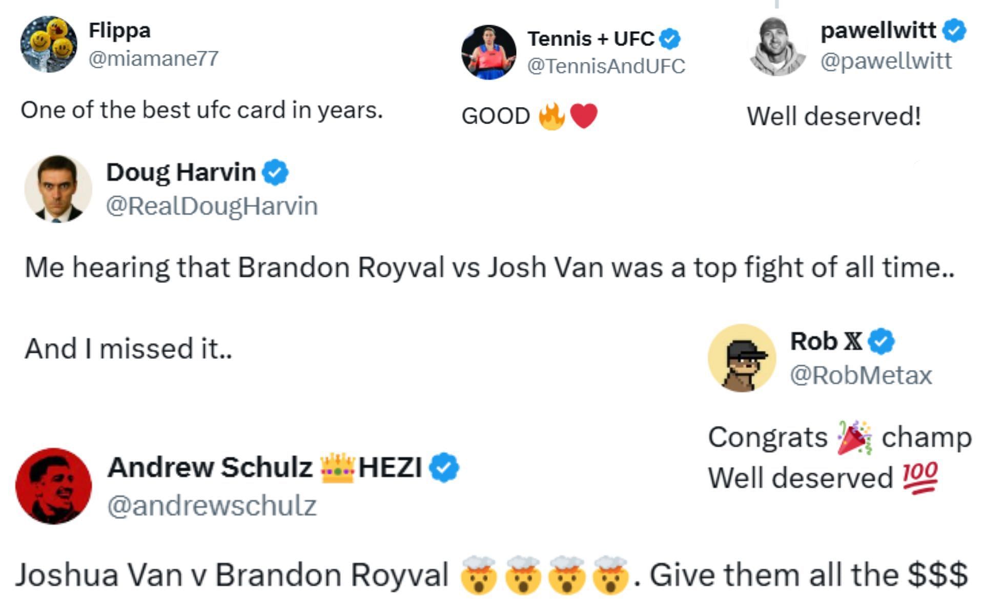 Fan reactions